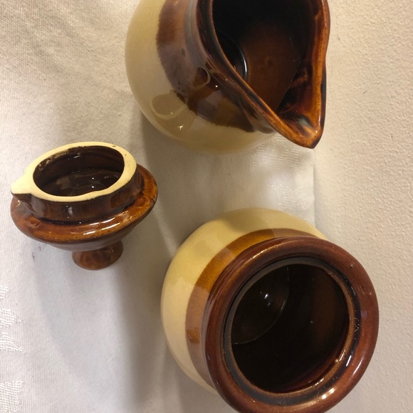 Vintage Country ‘Summer Wheat’ Ceramic Sugar Bowl and Creamer - Picture 8 of 12